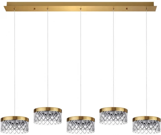 5032/30LA Подвесной светильник Odeon Light Fivre 5032/30LA античн.бронза/металл/акрил LED 30W 4000K 1954лм