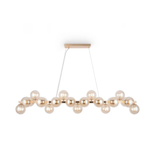 MOD547PL-25G Подвесной светильник Maytoni Dallas MOD547PL-25G (220V, на тросе, шарики, паук, молекулы)