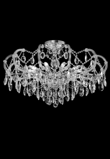 HOLLYWOOD SP-PL10 CHROME D1000 Потолочная люстра Crystal Lux Hollywood SP-PL10 CHROME D1000