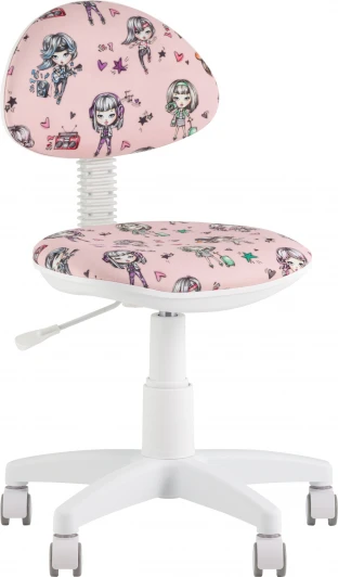УТ000038770 Кресло компьютерное детское УМКА Girls пластик белый Stool Group (арт.УТ000038770)