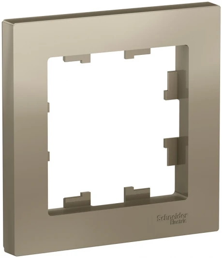 ATN000501 Рамка на 1 пост (шампань) Systeme Electric AtlasDesign ATN000501