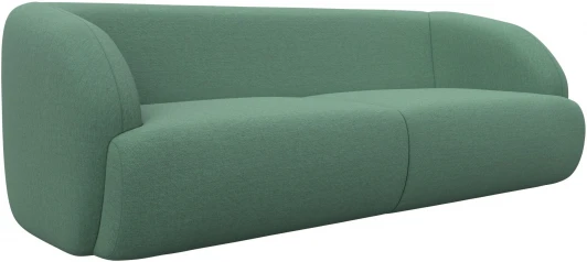 124232 Диван прямой Лига-041 (Зеленый/Рогожка) Лига Диванов арт.124232