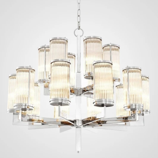 Сilindery01 Подвесная люстра ярусная Сilindery Silver D75 By ImperiumLoft Сilindery01 (220V, на цепи)