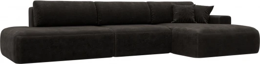 127748 Диван угловой Лига-036 НПБ Модерн Лонг правый угол Лига Диванов (Велюр) арт.127748