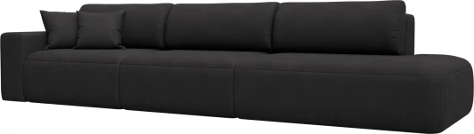 127700L Диван прямой Лига-036 НПБ Модерн Лонг подлокотник слева Лига Диванов (Замша) арт.127700L