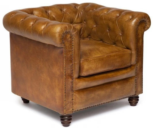 10307 Кресло Secret De Maison CHESTER ( mod. 1157B ) Античный светлый (кожа буйвола)