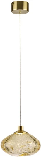 7042/4L Подвесной светильник Odeon Light Mela 7042/4L янтарный/бронзов/металл/стекло LED 4W 3000K 220V (на проводе, круглые)