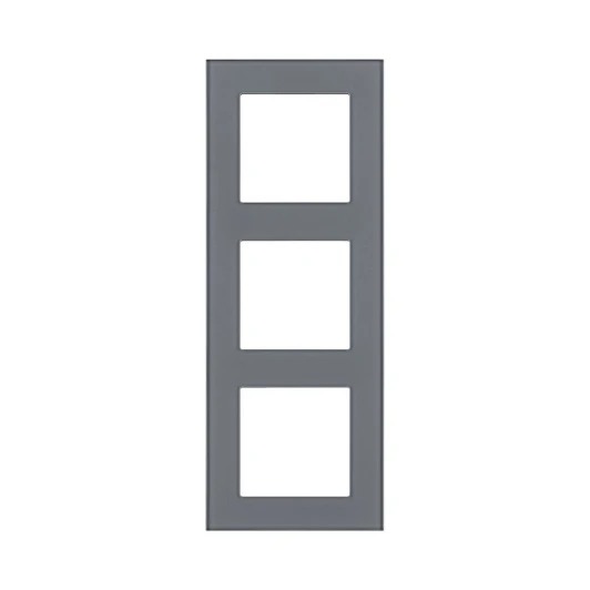 AS3GY Рамка 3-постовая стекло серый Kollinger Asthetik AS3GY