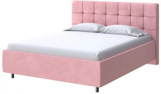 2017760 PROxSON Кровать Nety без основания (Ткань: Велюр Casa Жемчужно-розовый) 120x200