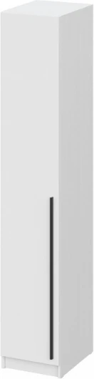 570156 Шкафы Woodville Бирма ШК-400 белое дерево / белое дерево