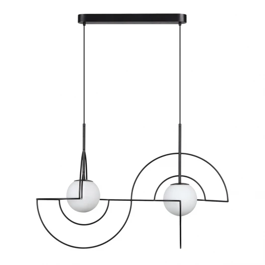 7196/10L Подвесной светильник Odeon Light Futurum 7196/10L металл/стекло/черный/белый IP20 LED 10W 3500K 220V