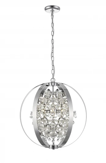 1021-5PL Подвесная люстра Simple Story 1021 1021-5PL (220V, хрусталь, на цепи, шар)