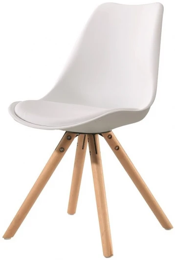PW072Y-White-Beech Стул PW072Y белый/бук