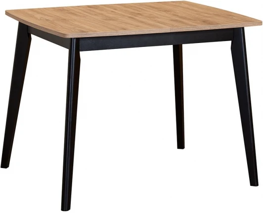 FR 0799 Стол Oslo раскладной 100-130x80x76см, Дуб Навара структурное, чёрный Bradex Home FR 0799
