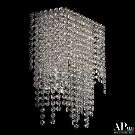 SH500.B3.25-32.B.Ni.E14 Бра хрустальное APL LED Sicilia SH500.B3.25-32.B.Ni.E14