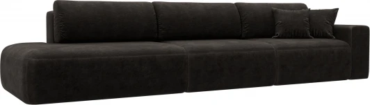 127688 Диван прямой Лига-036 НПБ Модерн Лонг подлокотник справа Лига Диванов (Велюр) арт.127688