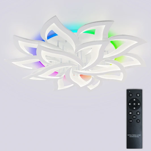 LED LAMPS 81437 Потолочная люстра (+ночной режим) светодиодная с пультом ДУ 270W с RGB, белый, LED Natali Kovaltseva Olimp LED LAMPS 81437 (220V)