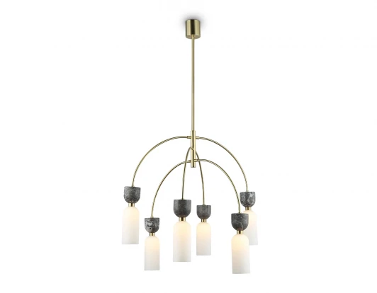 LH53333 Потолочная люстра на штанге с мрамором Ambrella Ceramo Modern LH53333