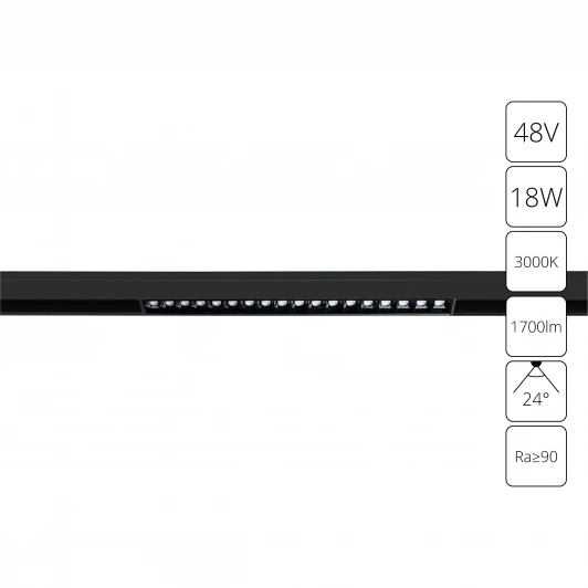 A4675PL-1BK Трековый светильник магнитный 48V Arte Lamp Linea A4675PL-1BK