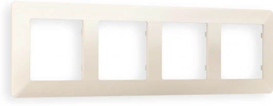 AF110334 Рамка Ambrella Volt ALFA Line (Бежевый матовый) 4-ая AF110334