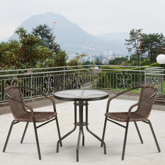 TLH-037BTLH-060 brown 2pcs Комплект мебели Afina Асоль-7 TLH-037B/TLH-060 brown-2pcs