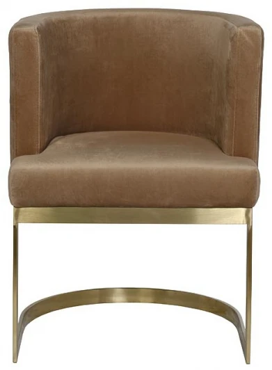 76AR-612GOLD-LBR Обеденный стул Garda Decor 76AR-612GOLD-LBR (Золото/Светло-коричневый)