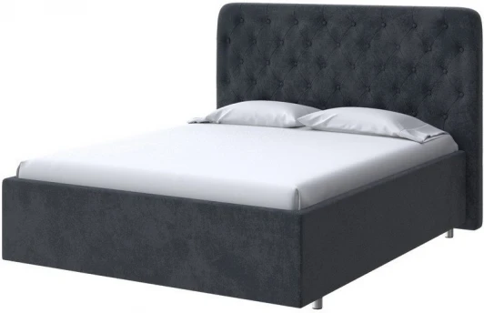 2019510 PROxSON Кровать Classic Large (Ткань: Велюр Casa Графитовый) 140x200