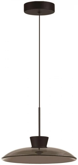 5055/9L Подвесной светильник Odeon Light Saucer 5055/9L черный/дымчатый/металл/стекло LED 9W 3000К (220V, на проводе)