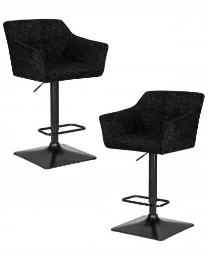 LM-5033-N_B-M_CT-LEO18 Набор 2 шт стул барный DOBRIN RALF (черный твид (LEO18))