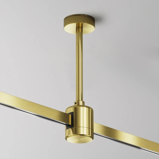 TRA156C-IPCL1-BS Крепление потолочное Short 138мм с прямым коннектором питания Maytoni Accessories for tracks Flarity TRA156C-IPCL1-BS (24V)