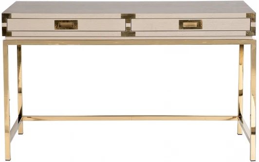 46AS-D4084-TP Компьютерный стол Garda Decor 46AS-D4084-TP (Золото/Белый)