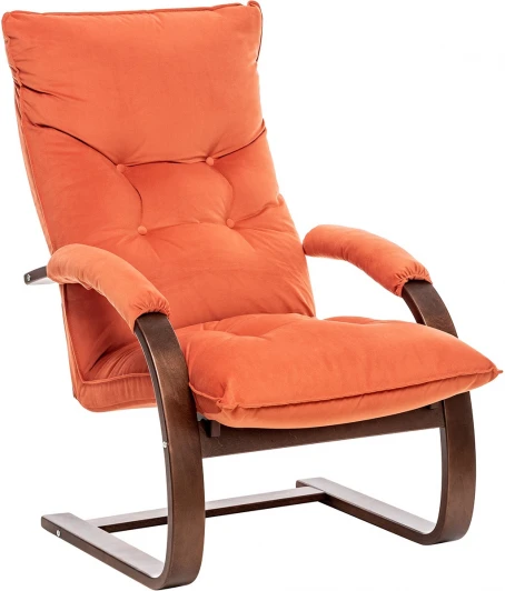 2500000117565 Кресло-трансформер Leset Монако (Фанера,Березовый шпон,Металл,Велюр/Орех) арт.2500000117565