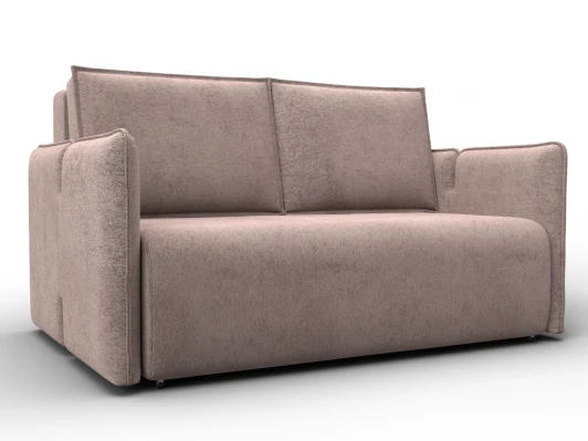 137021 Диван прямой Лига-117 (ЛДСП,Брус,Фанера,Велюр/Бежевый) Лига Диванов 137021