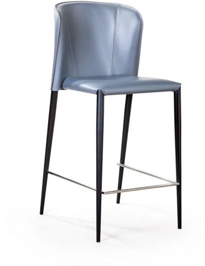 2001000000234 Стул полубарный Albert, кожа антрацит Top Concept ALBERT 2001000000234