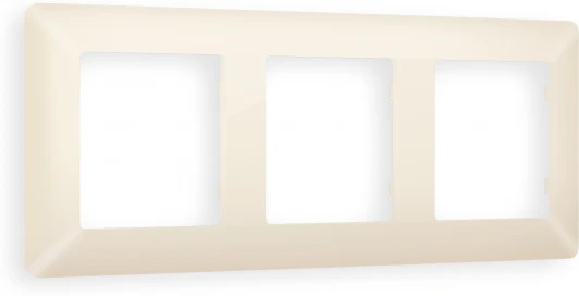 AF110333 Рамка Ambrella Volt ALFA Line (Бежевый матовый) 3-ая AF110333