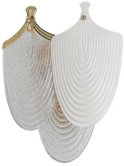 5051/3W Бра Odeon Light Porcela 5051/3W золото/белый/прозрачный/металл/фарфор/стекло G9 3*40W