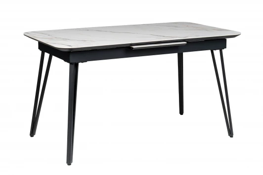 4103225h Стол Диего раздвиж. 140-180 Керамогранит Светлый Мрамор