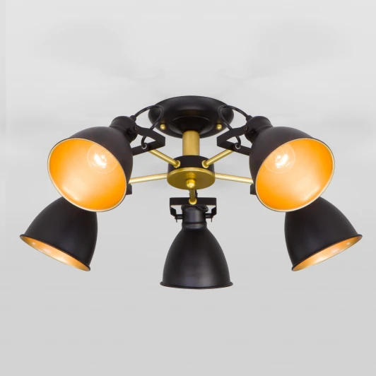 70112/5 черный Потолочная люстра Eurosvet Denley 70112/5 черный