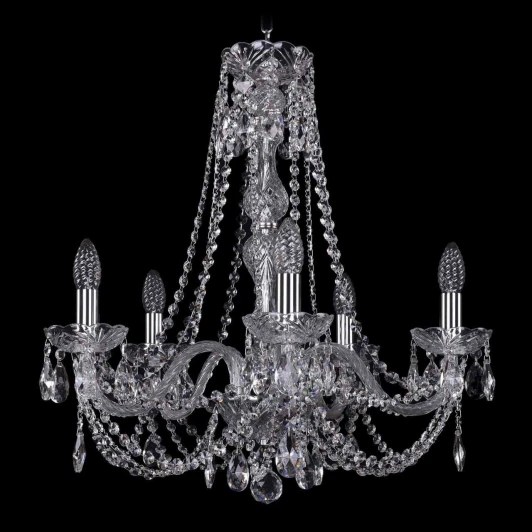 1406/5/195/h-58/Ni Подвесная люстра Bohemia 1406 1406/5/195/h-58/Ni