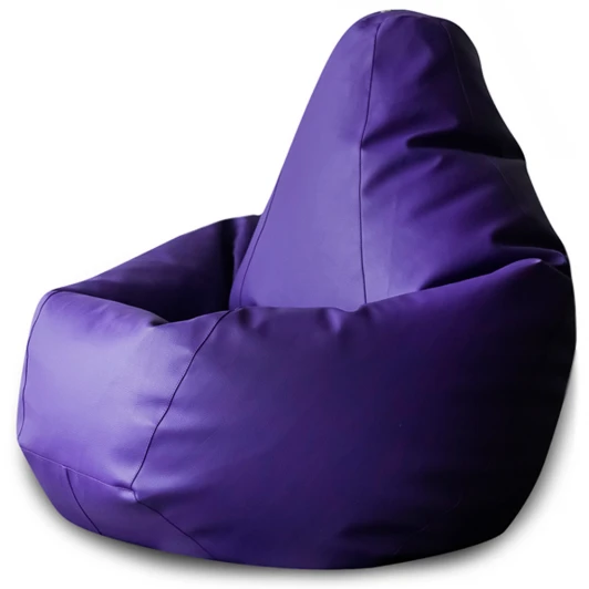 5010911 Кресло мешок Dreambag Груша Фиолетовая ЭкоКожа (L, Классический) 5010911