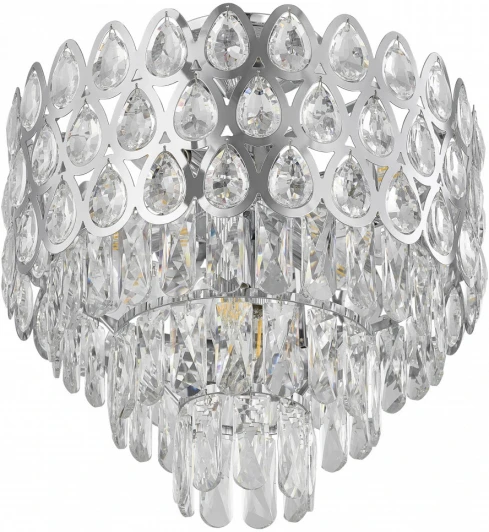 372019/6/50/390 CR Потолочная люстра хрустальная на штанге Arte Milano Sorrento-2019 372019/6/50/390 CR (220V)