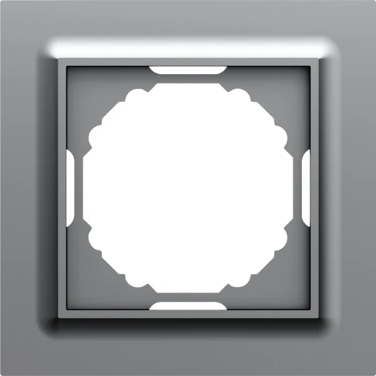 DEW21140 Рамка 1-я, Wave матовый серый Donel A07 DEW21140