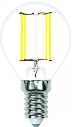 LED-G45-7W/4000K/E14/CL/SLF Лампочка светодиодная филаментная Volpe LED-G45-SLF LED-G45-7W/4000K/E14/CL/SLF