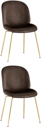 УТ000037560 Стул Beetle коричневый 2 шт Stool Group (арт.УТ000037560)