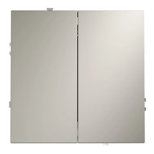 VLS020503 Переключатель встраиваемый двухклавишный Voltum S70 VLS020503