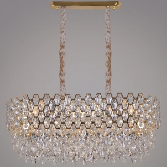 00995-0.4-10L MX GD Подвесная люстра хрустальная Reluce 00995-0.4-10L MX GD