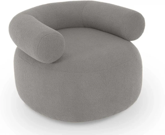 833538 Кресло Tirella вращающееся ОГОГО (арт.833538), (Искусственный мех/Серый)