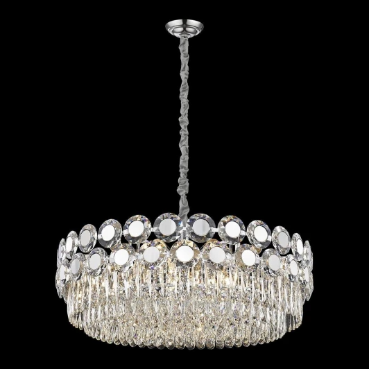 WE134.25.103 Подвесная люстра Wertmark Claudia WE134.25.103 (220V, хрусталь, на цепи, круглые)