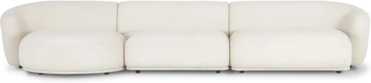 851171 Диван Fabro ОГОГО (арт.851171), (Букле,Ткань/Белый)