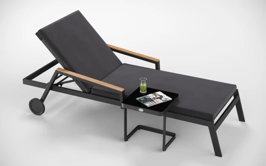 SSGNS.010500.N3 Шезлонг Gardenini Sogno S (Алюминий,Ткань/Темно-серый,Антрацит) SSGNS.010500.N3